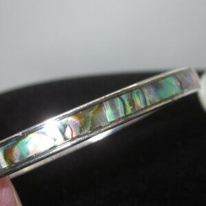 Abalone Hinged Bracelet Narrow